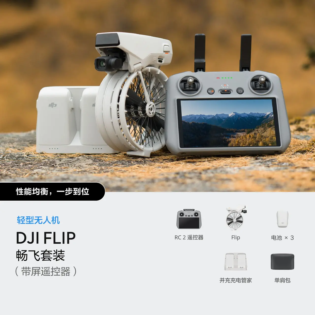 DJI Flip 畅飞套装（带屏遥控器）
